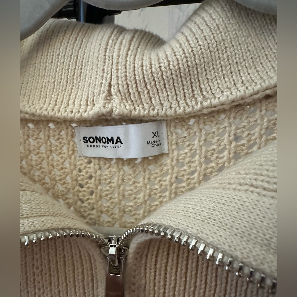 Sonoma Cream Cowl Neck Sweater - Picture 3 of 6